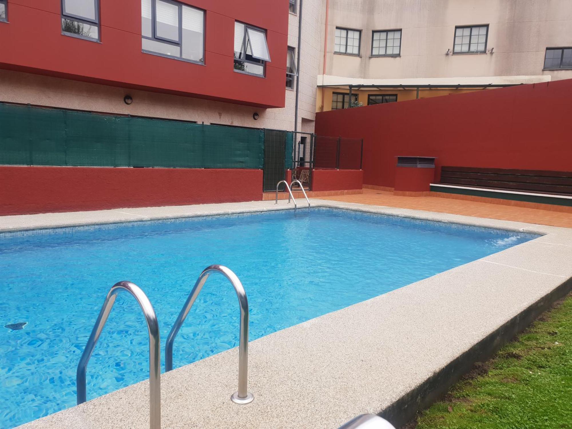 Apartamento Piso con piscina en Sada Habitación foto